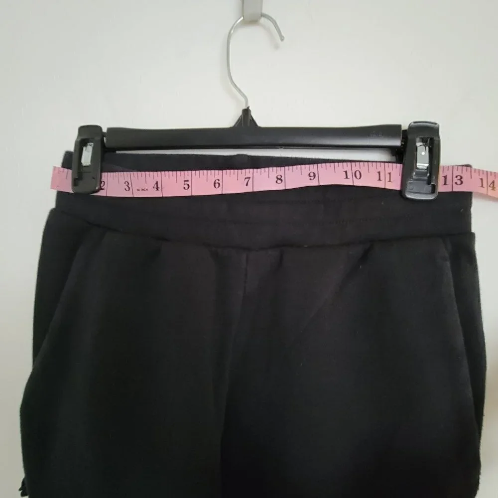 Champion Black Drawstring Elastic Waist Pull On Long Sweatpants Joggers Sz Small